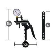 Performance Gauge Pump Pistol with Silicone Tubing & Cock Strap Black