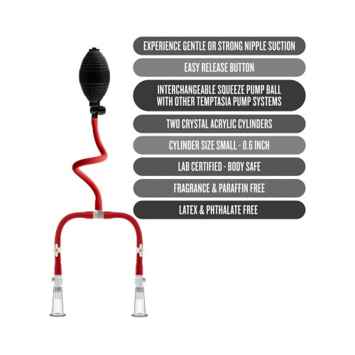 Sistema de Bombeo para Pezones Temptasia - Mejora la Sensibilidad y el Placer