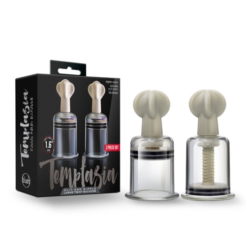 Temptasia Large Clit and Nipple Twist Suckers 2-Piece Set