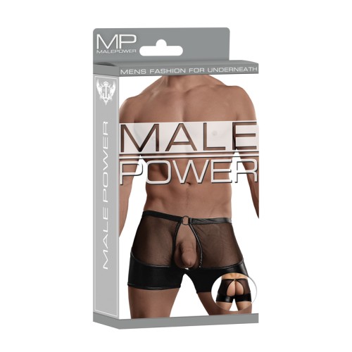 Male Power Anillo de Garter Extreme Corto Negro L/XL