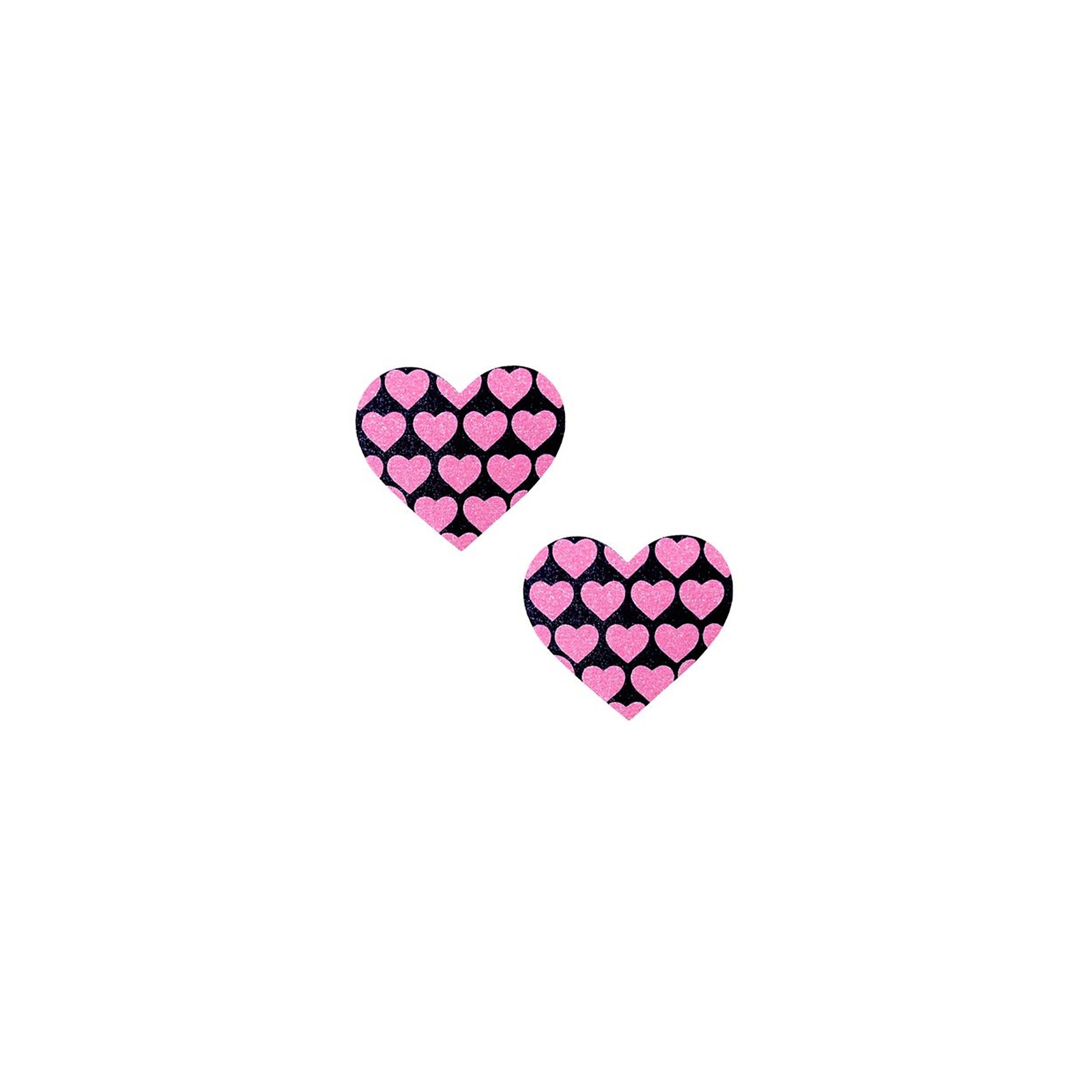 Neva Nude Pink Heart UV Pasties for Raves and Parties