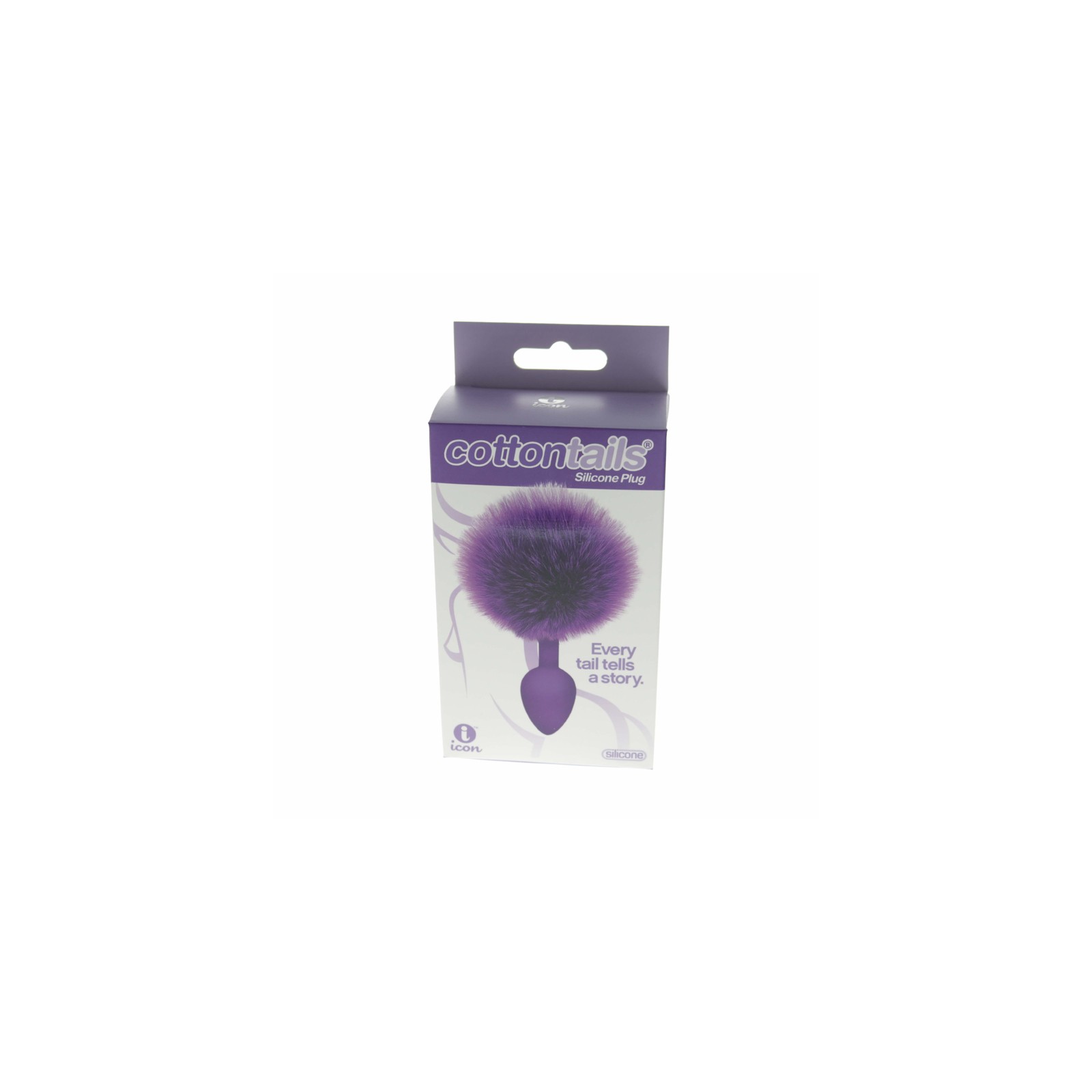 9's Cottontails Silicone Bunny Tail Butt Plug Purple Buy Now