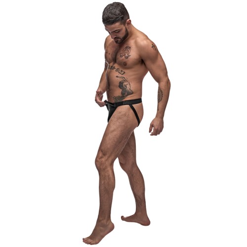 Male Power Grip & Rip Jock Strap Black LX