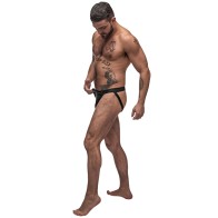 Male Power Jock Strap Black Rendición Y Tirar LX