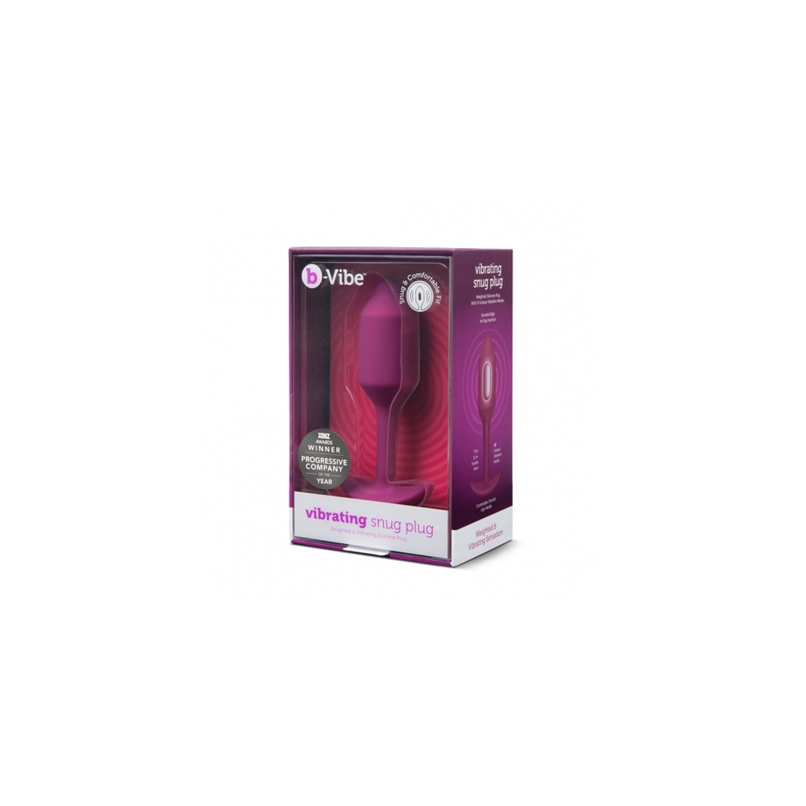 b-Vibe Plug Anal Vibrante Snug Plug 2 Recargable