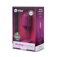 b-Vibe Plug Anal Vibrante Snug Plug 2 Recargable