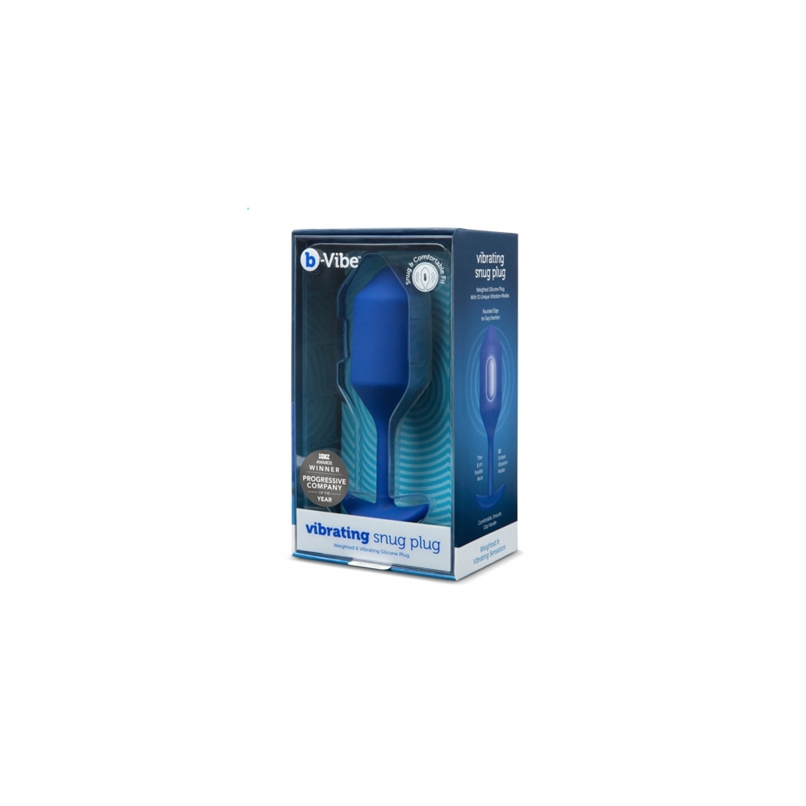 b-Vibe Plug Anal Vibratorio Ajustado 4 - Silicona Pesada Recargable