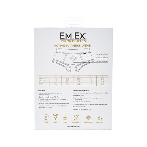 Sportsheets Em.Ex. Fit Harness Navy XS