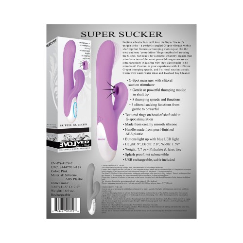 Evolved Super Sucker Rechargeable Vibrator