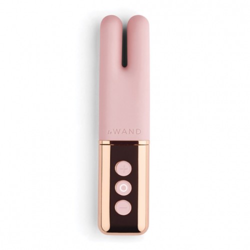 Le Wand Chrome Deux Silicone Mini Vibrator Rose Gold