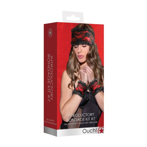 Ouch! 2-Piece Introductory Bondage Kit #7 Red - Essential Playful Gear