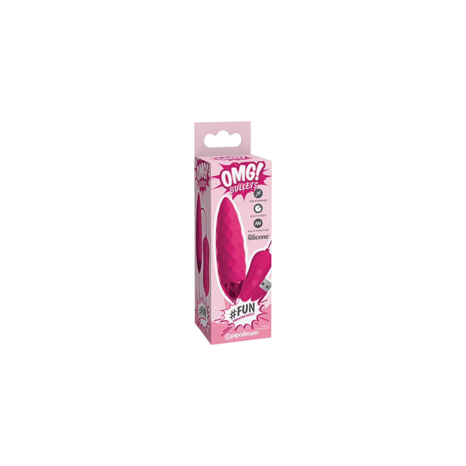 Pipedream OMG! Fun USB Bullet Vibrator - Intense Pleasure