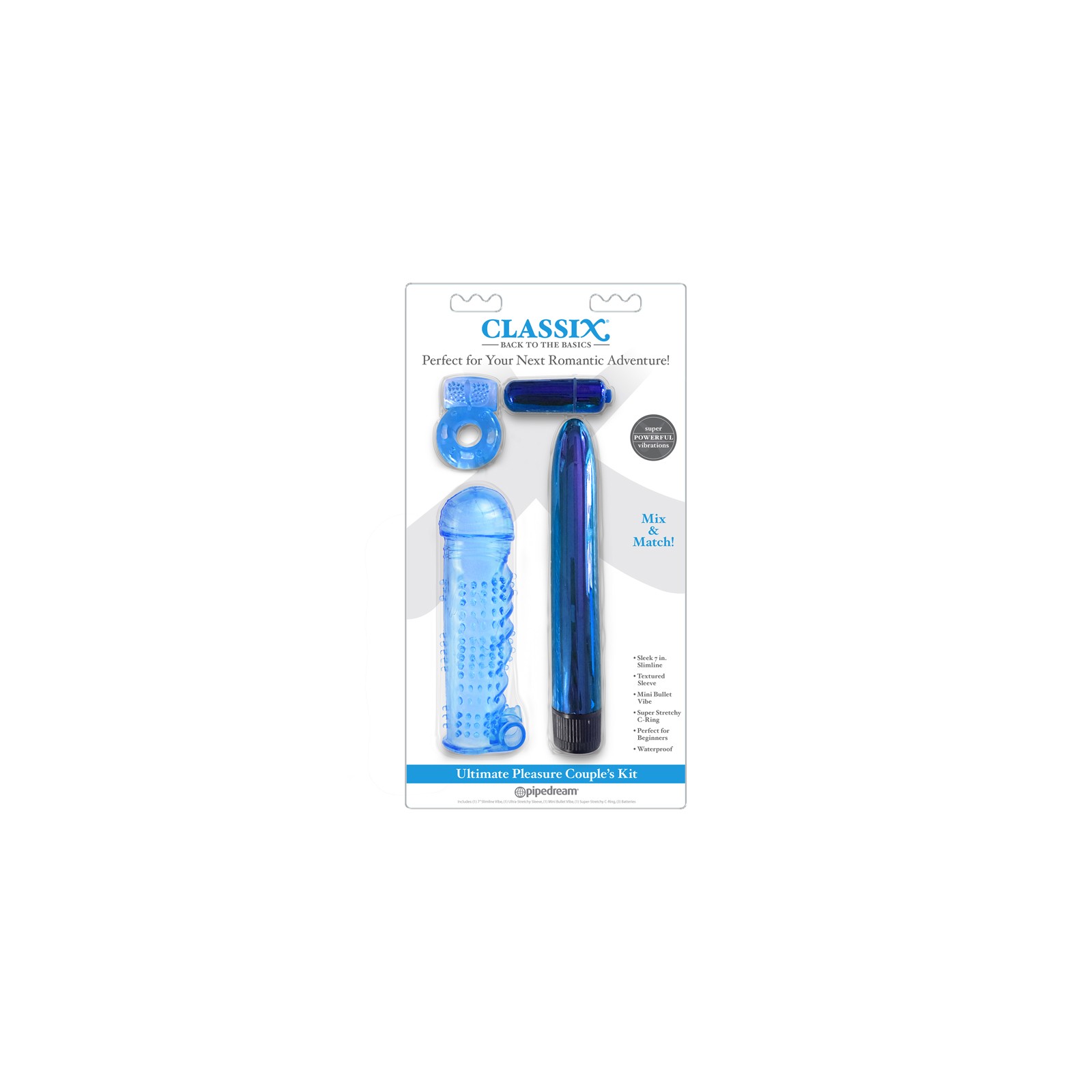 Pipedream Classix Kit de Placer Ultimate para Parejas Azul