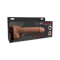 Pipedream Fetish 10 in. Vibrating Hollow Strap-On for Confidence