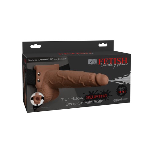 Pipedream Fetish Fantasy Strap-On Realista con expulsor y bolas