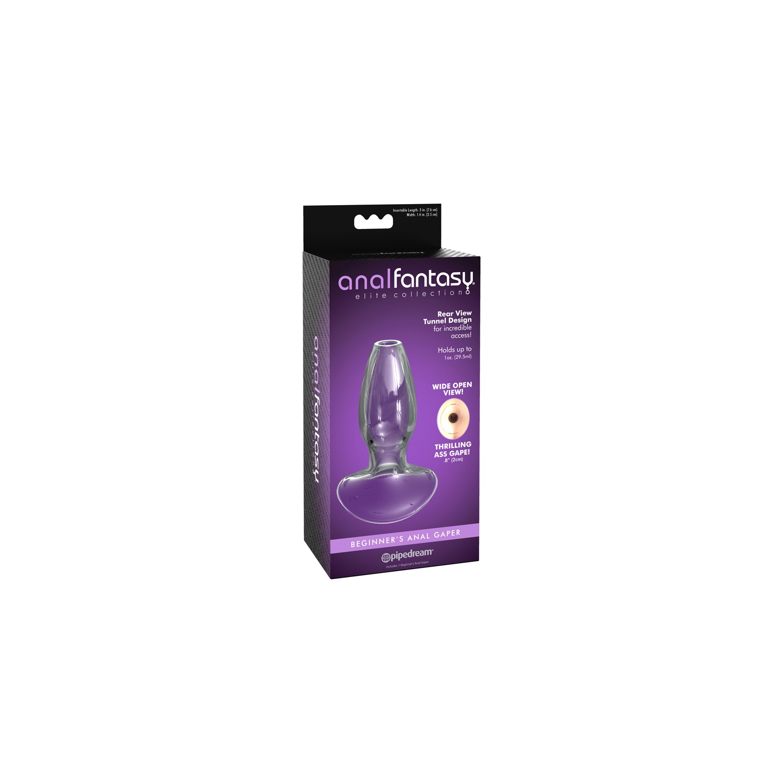 Pipedream Anal Fantasy Elite Beginner's Gaper Plug Clear