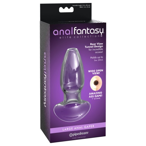 Anal Fantasy Elite Collection Glass Tunnel Plug for Premium Pleasure