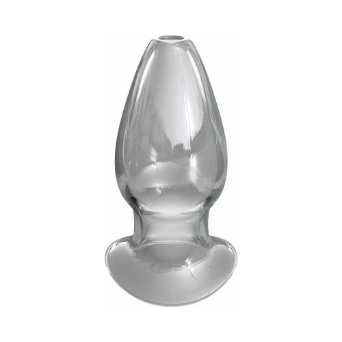 Pipedream Anal Fantasy Colección Elite Mega Anal Gaper Plug de Vidrio Transparente