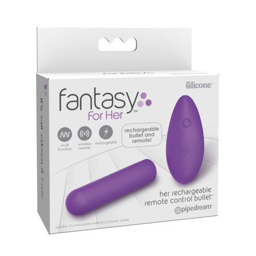 Vibrador Bullet Control Remoto Recargable para Ella