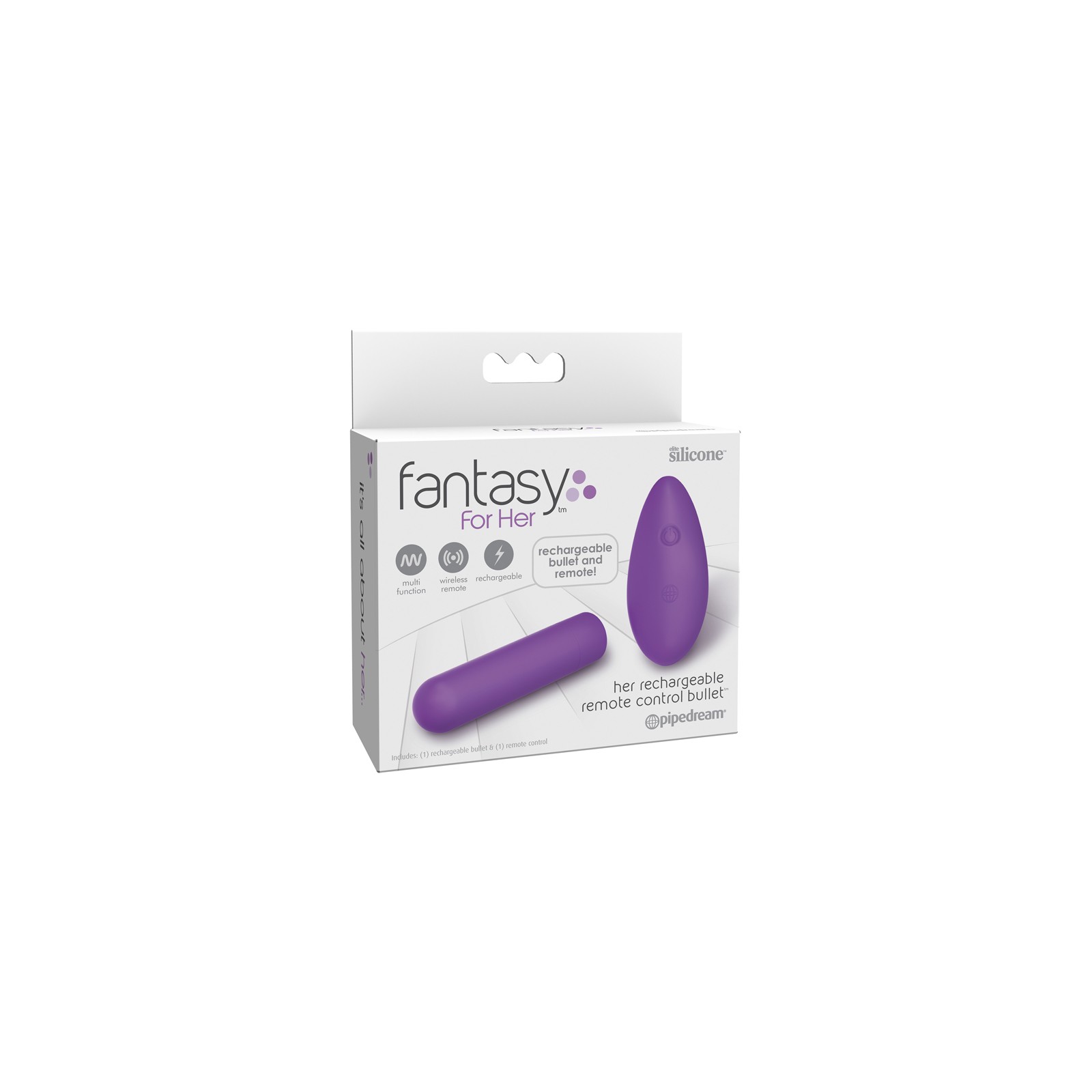 Vibrador Bullet Control Remoto Recargable para Ella