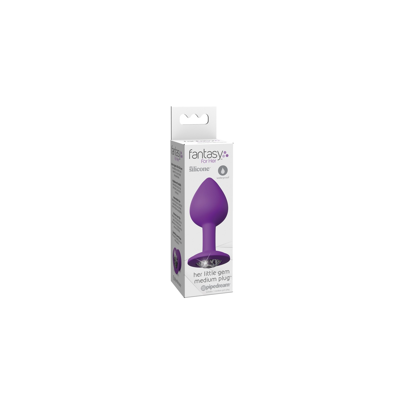 Pipedream Fantasy For Her Little Gem Medium Plug Purple