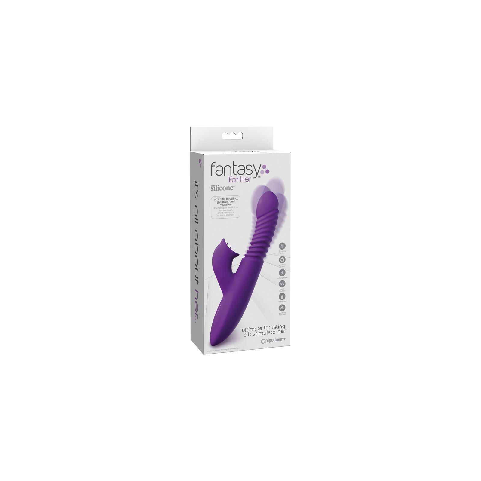 Pipedream Fantasy Para Ella Estimulador Clitoriano Recargable Purple