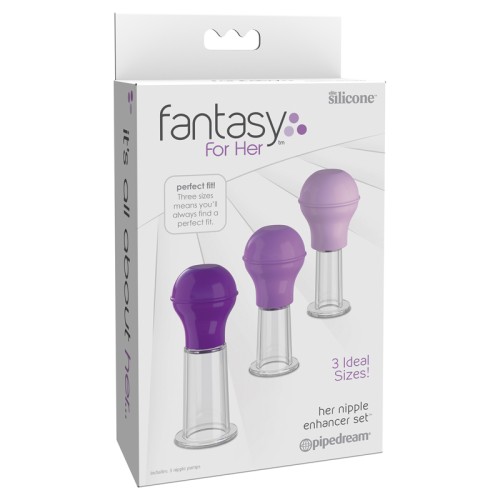 Pipedream Fantasy Nipple Enhancer Set Purple