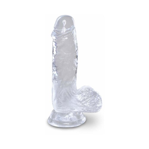 Dildo Transparente King Cock Clear de 5 Pulgadas