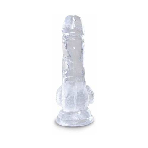 Dildo Transparente King Cock Clear de 5 Pulgadas