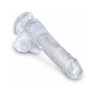 Pipedream King Cock Clear 6 in. Cock With Balls