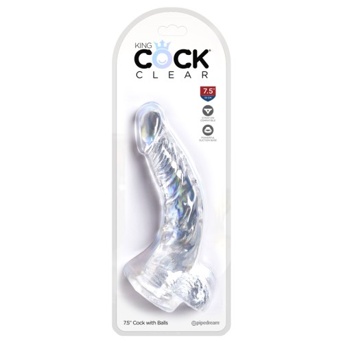 Pipedream King Cock 7.5" Dildo with Suction Cup