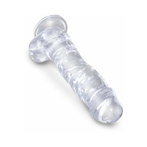 Pipedream King Cock Clear 8 in. Dildo With Balls