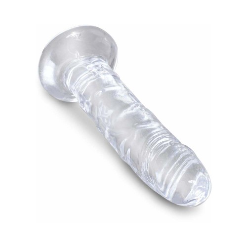 King Cock Clear 6 in. Dildo with Suction Cup