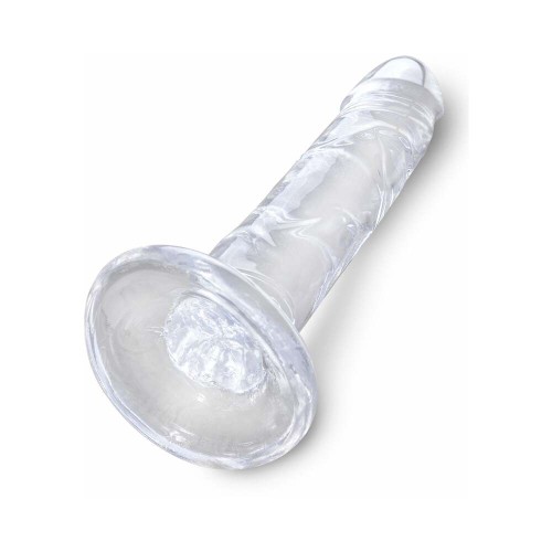 Dildo Realista King Cock Clear de 6 in. con Ventosa