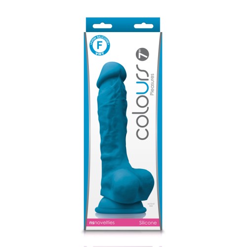 Dildo Azul 7 Pulgadas de Colours Pleasures