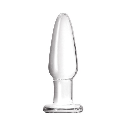 Small Clear Tapered Glass Anal Plug