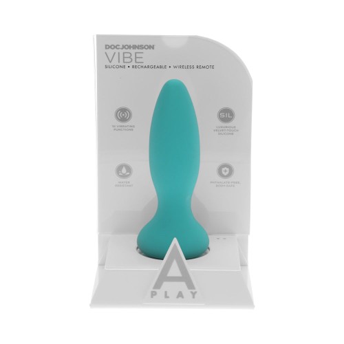 A-Play Vibe Experienced Rechargeable Silicone Anal Plug with Remote