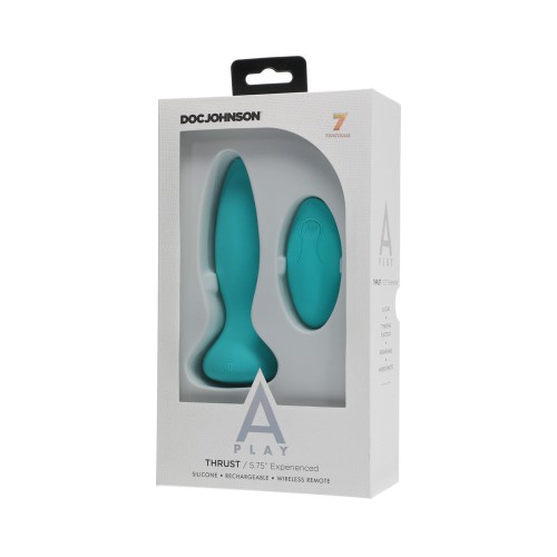 A-Play Thrust Rechargeable Silicone Anal Plug with Remote