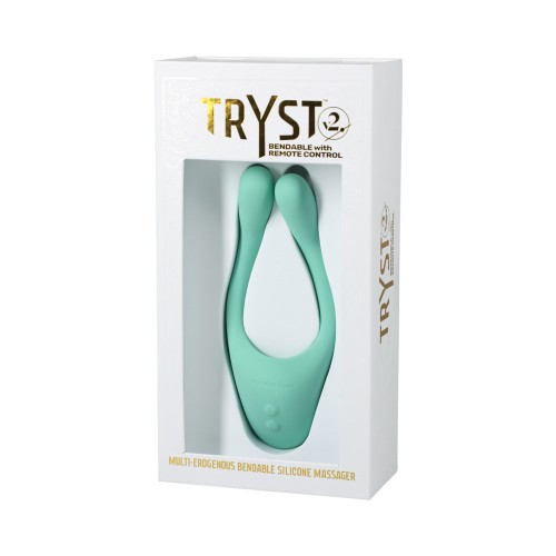 TRYST V2 Masajeador Multi Zona Erógena Flexible con Control Remoto Mint