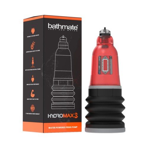 Bomba de Pene Bathmate Hydromax 3 Rojo