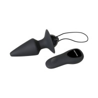 Evolved Plug & Play Plug Anal Silicona Vibrante Negro Control Remoto Recargable