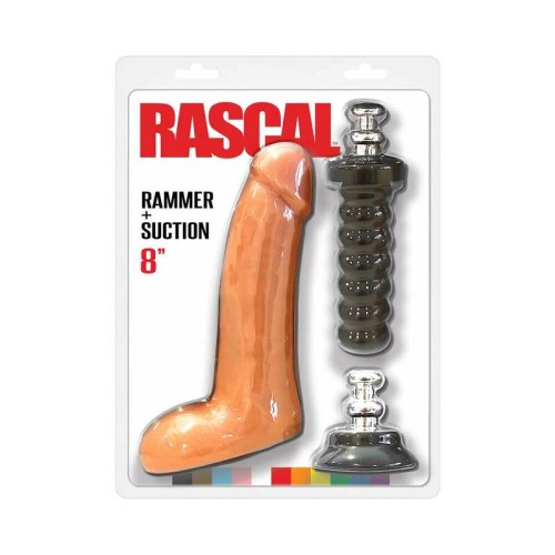 Dildo de Succión Rascal Rammer de 8 Pulgadas