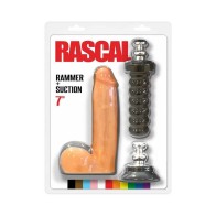 Rascal Rammer + Suction 7 in. Dildo with Handle and Suction Cup - Realistic Dildo Experience