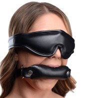 ST Padded Blindfold and Gag Bit for BDSM Play