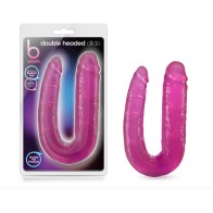 Dildo Doble Cabeza B Yours de 18 in. Rosa