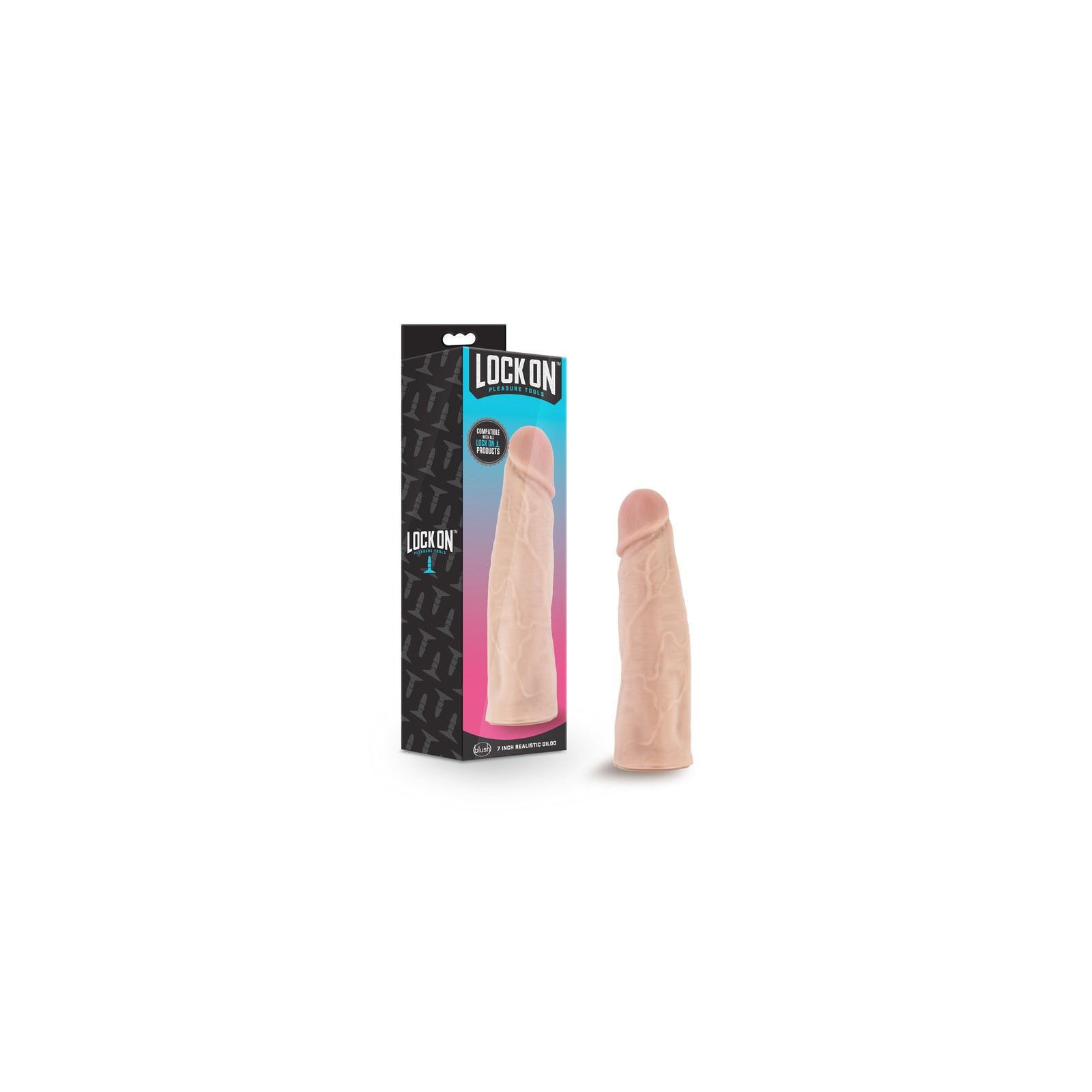 Dildo Realista de 7 in. Lock On para Placer Versátil