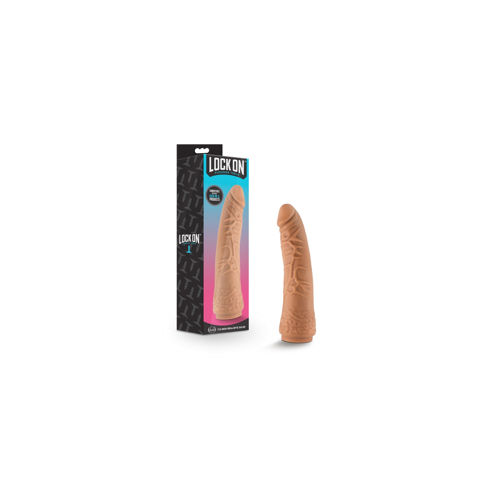 Blush Lock On Realistic Dildo - Versatile Pleasure