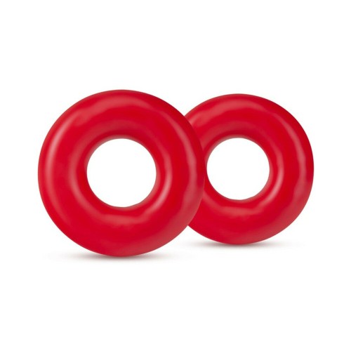 Pack de 2 Cockrings Oversized Stay Hard Rojos