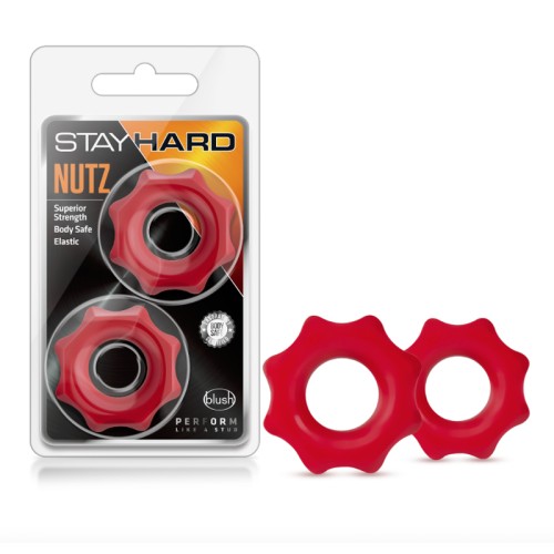 Stay Hard Nutz Cockring 2-Pack Red