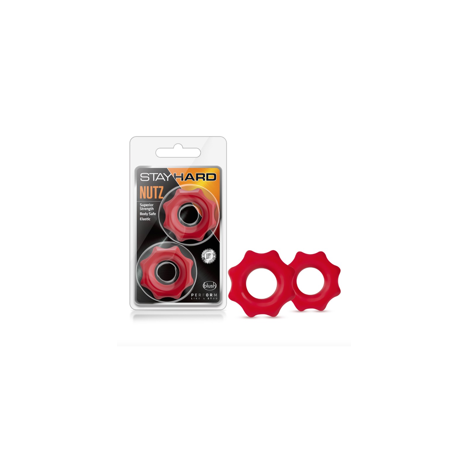 Anillo para el Pene Stay Hard Nutz 2-Pack Rojo